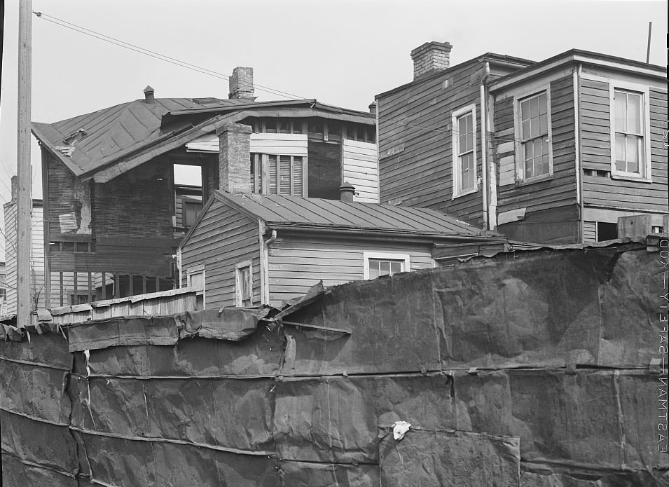 Houses in Negro slum district. Norfolk, Virginia, 1941