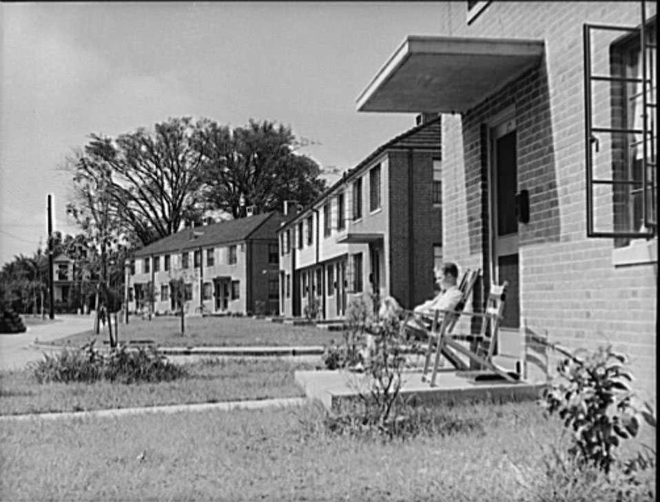 War housing. Hale Homes, Portsmouth, Virginia, 1940s