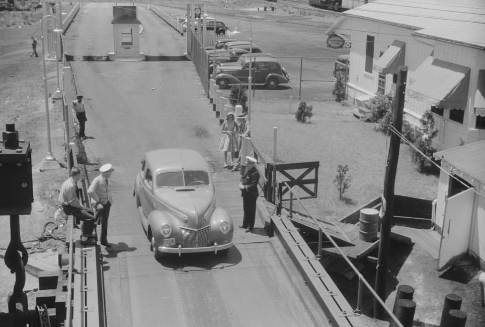 The Norfolk end of the Norfolk-Cape Charles ferry, 1940