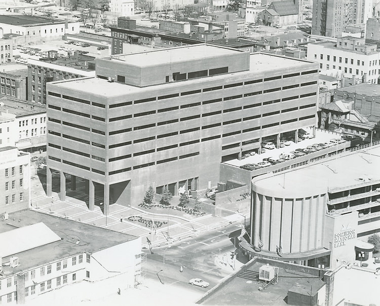 View of Federal Office Building. Site of Monticello Hotel, Norfolk, 1950s