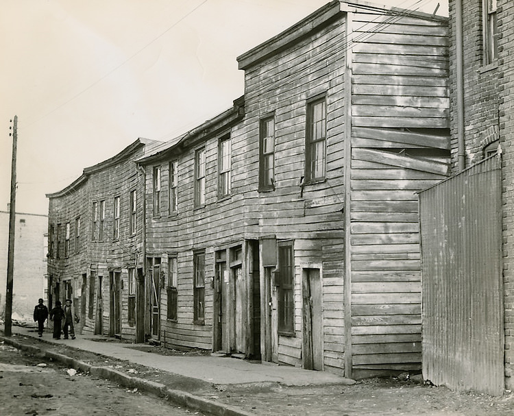 Slum Conditions in Norfolk, 1953