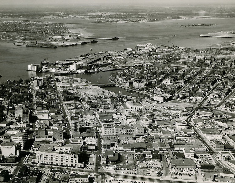 Looking South down Bute Street at Freemason District, 1959