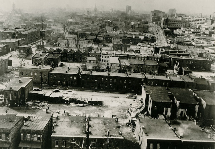 Redevelopment..Slum Conditions.Looking South, 1952