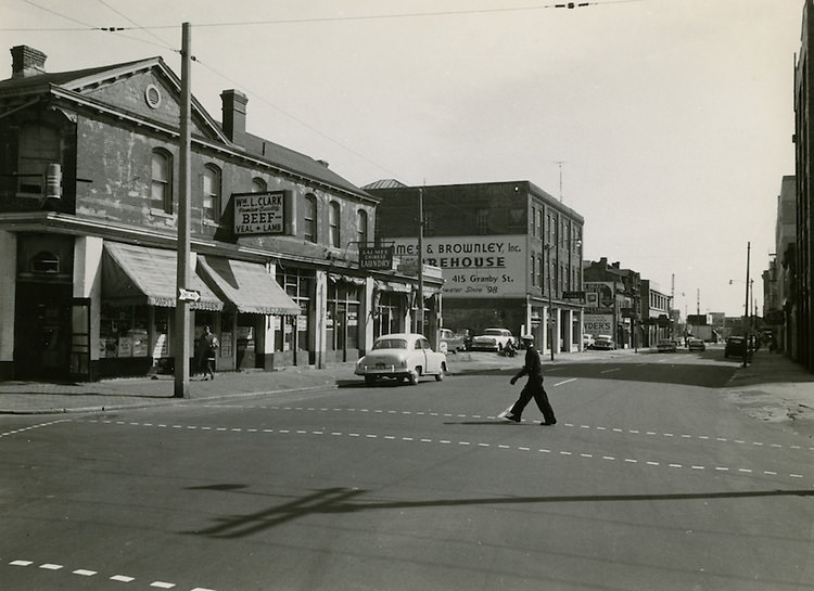 Corner of Charlotte Street & Monticello Avenue, 1950s
