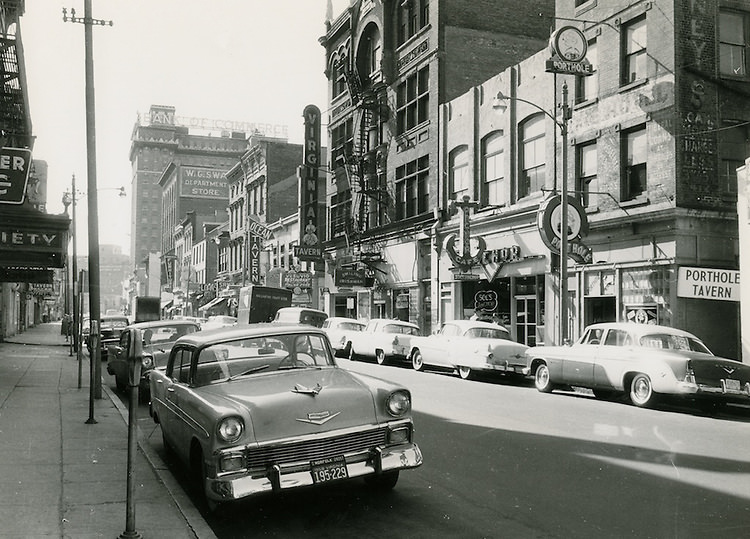 East Main Street looking West, 1958