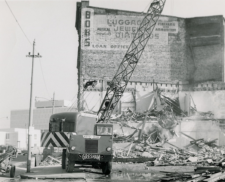 East Main Street Demolition. February 02, 1962