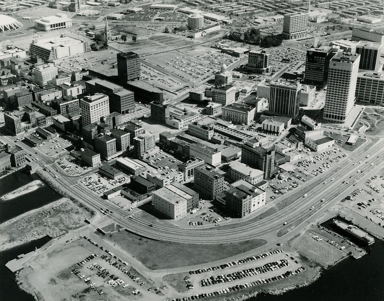 View looking Northeast at Downtown Norfolk, 1960s