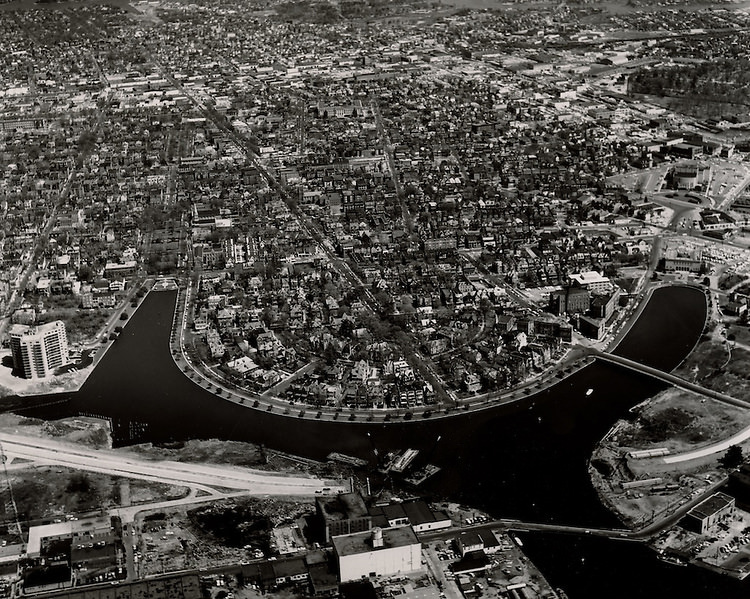 View looking Northeast at Ghent, The Hague, Mowbray Arch. April 09, 1962