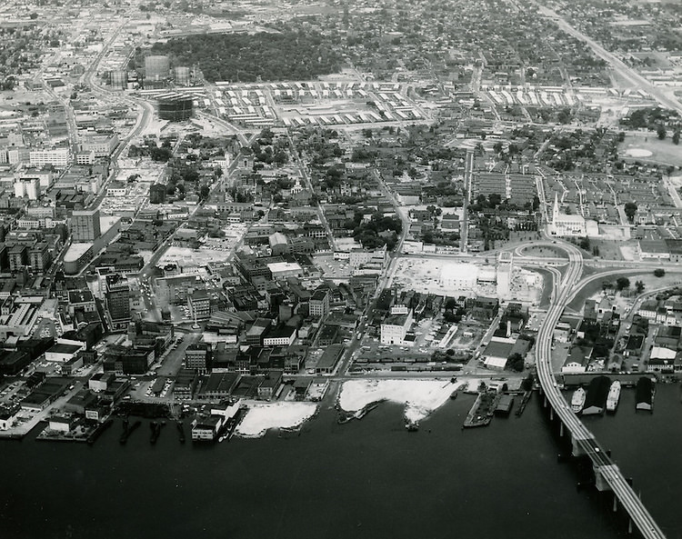 Looking North from River - 1960