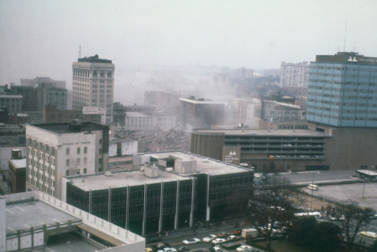 Monticello Hotel Demolition, 1976