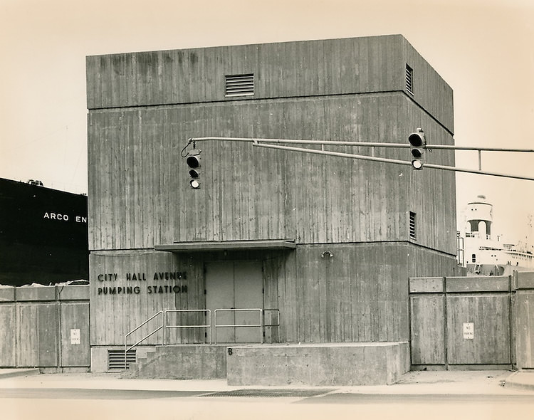 City Hall Avenue Pumping Station, 1970s