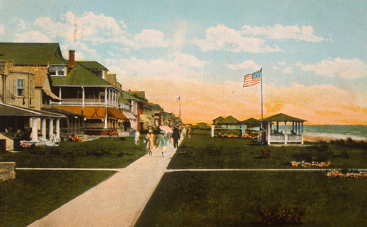 Ocean Front and cottage line, virginia beach, near norfolk.