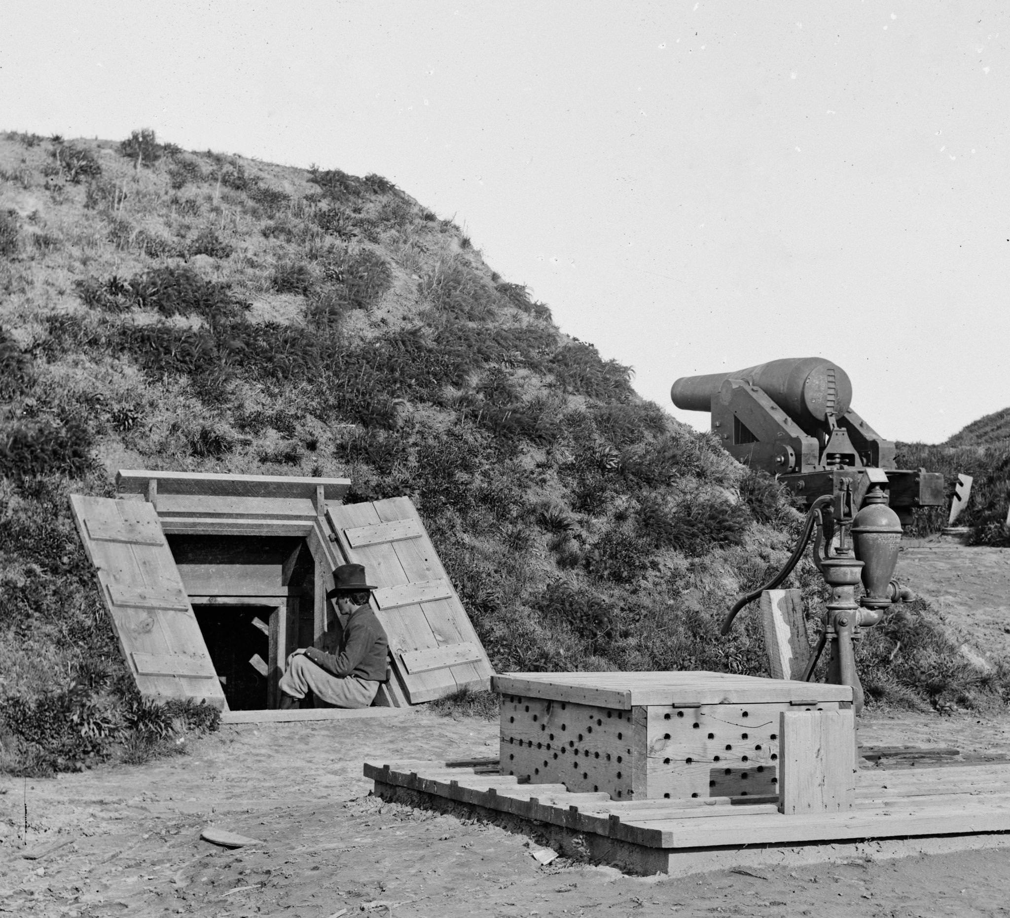 Captain Drewry's Southside Artillery arrived at the bluff and began fortifying the area, 1862