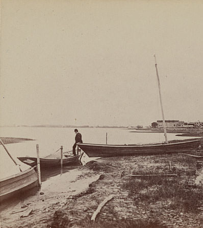 On the beach, Norfolk, 1896