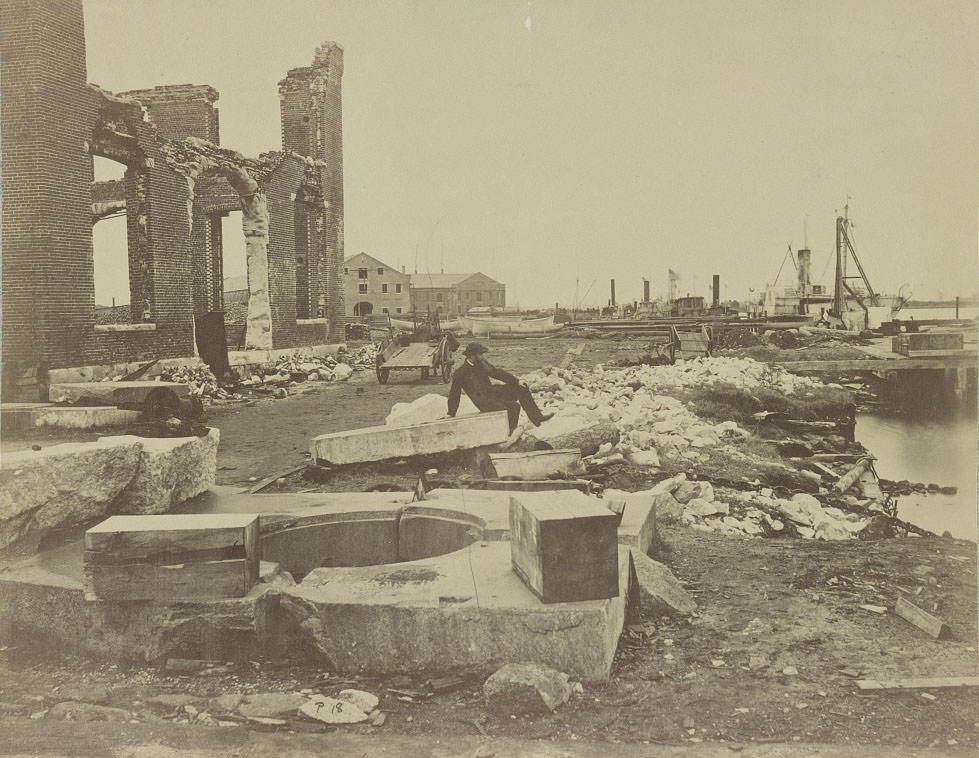 Ruins of Norfolk Navy Yard, 1864