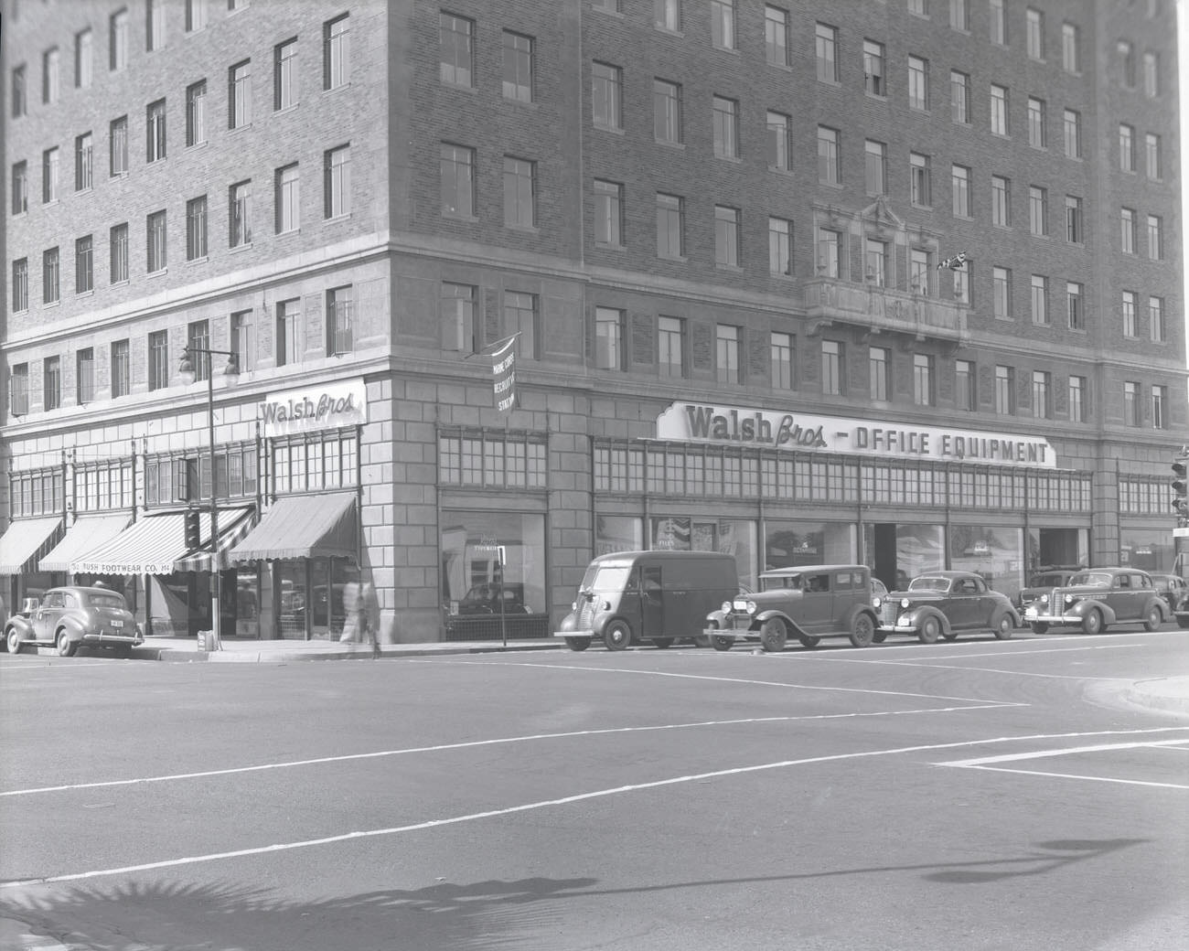 Walsh Bros. Office Equipment Store Exterior, 1942