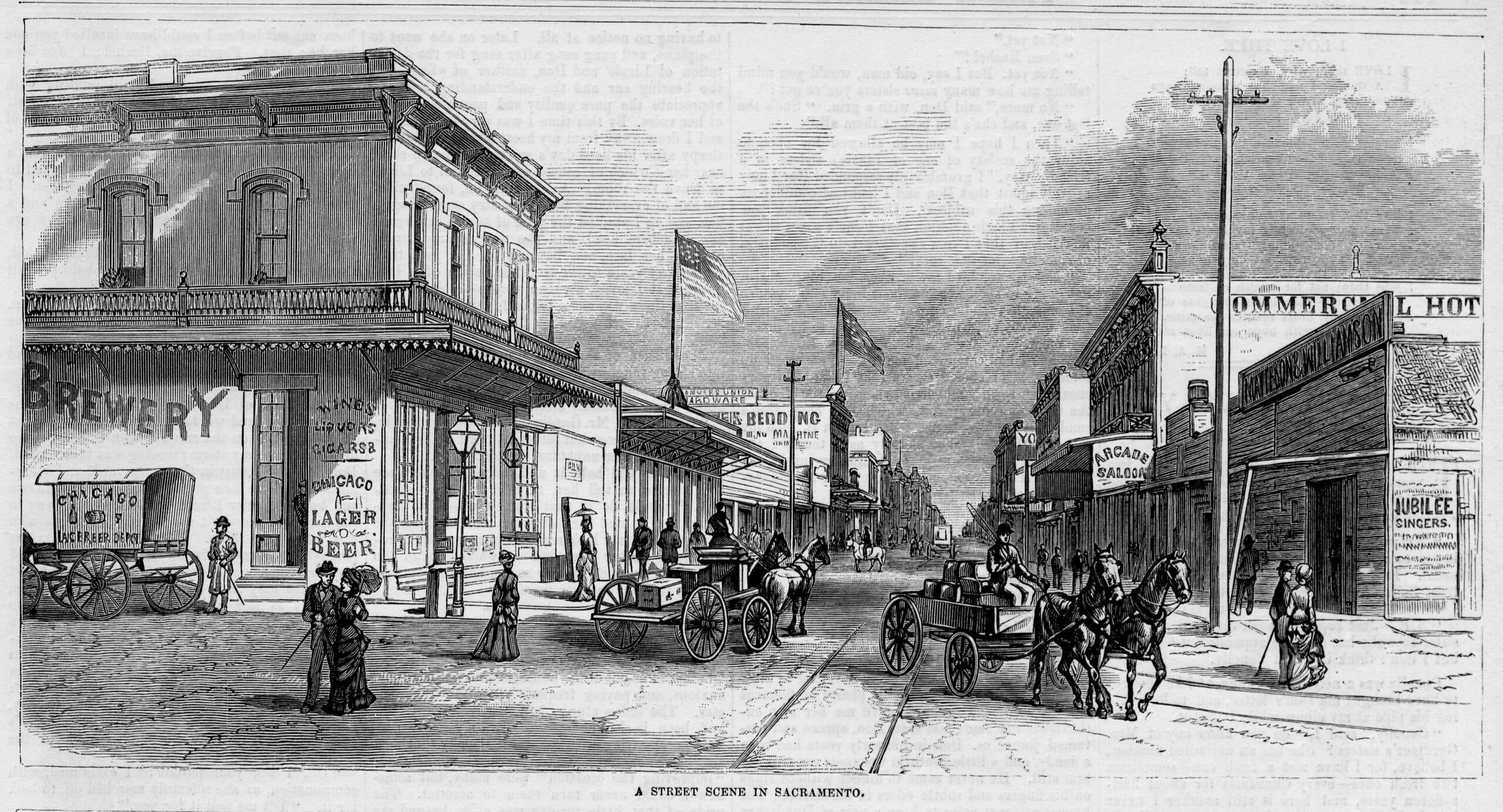 A Street Scene in Sacramento, 1878