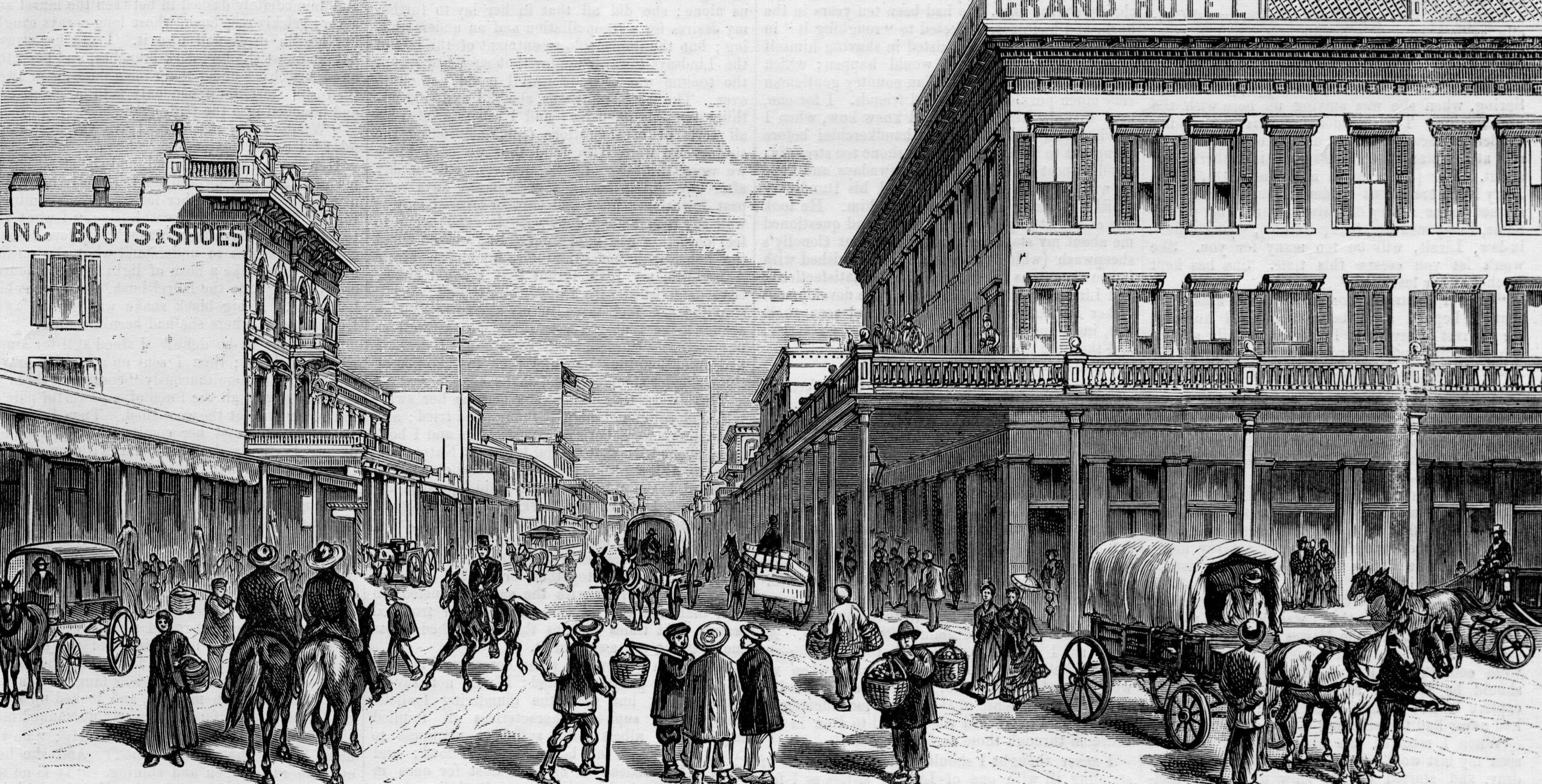 The Grand Hotel in Sacramento City, 1878