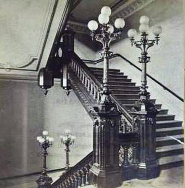Sacramento, Stairway of State Capitol, 1870s