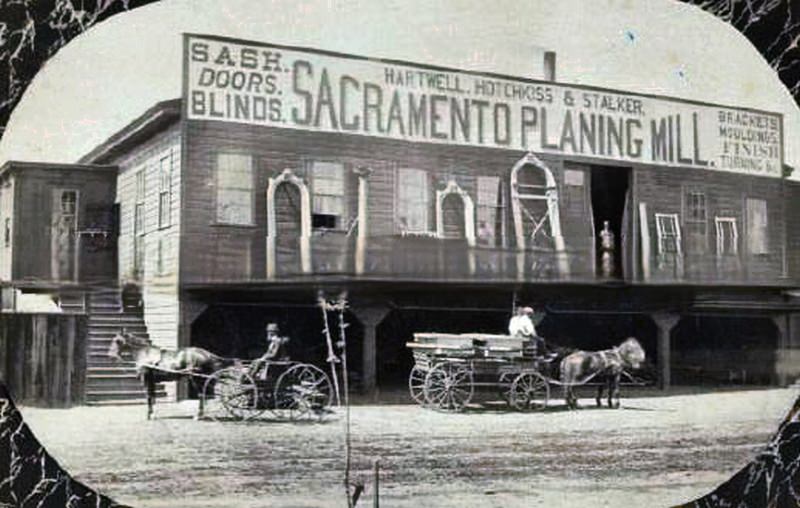 Hartwell, Hotchkiss & Stalker Sacramento Planing Mill, 1875