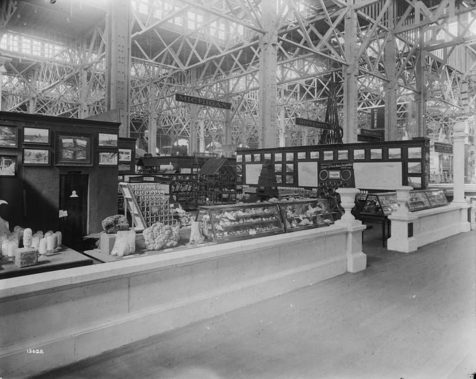 Michigan's exhibit in the Palace of Mines and Metallurgy, 1904