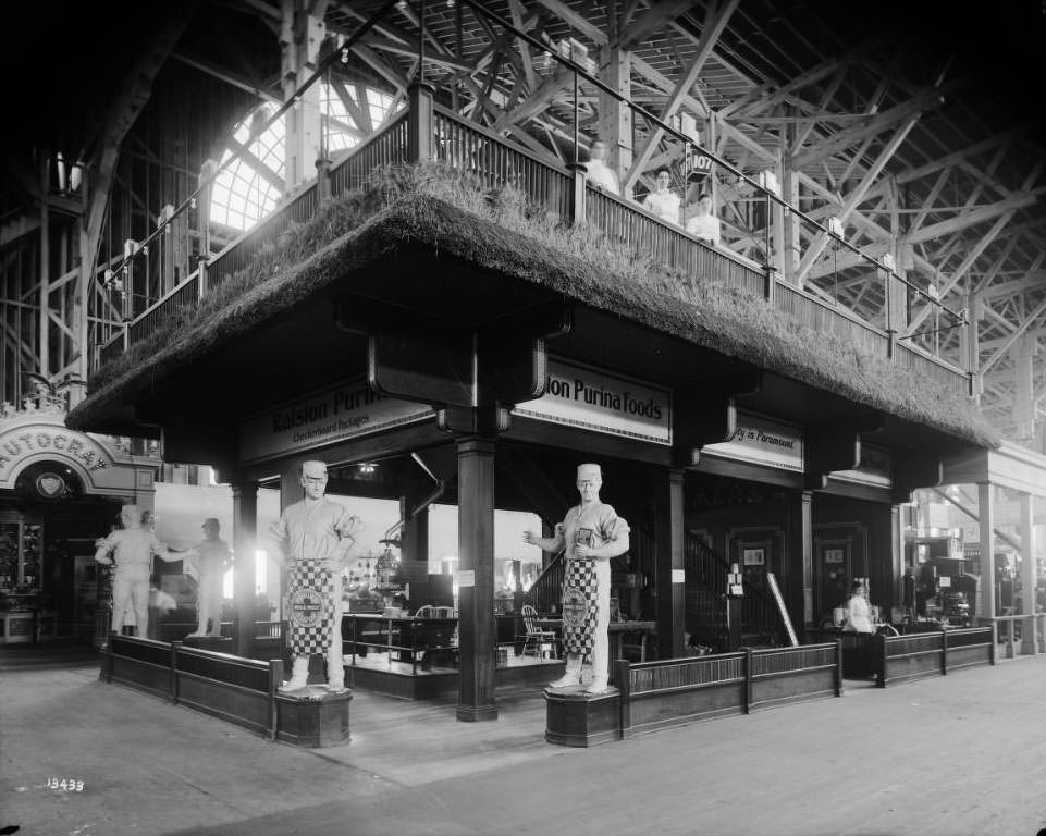 The Ralston Purina Company, St. Louis, Missouri, offered visitors to the Agriculture palace at the Louisiana Purchase Exposition