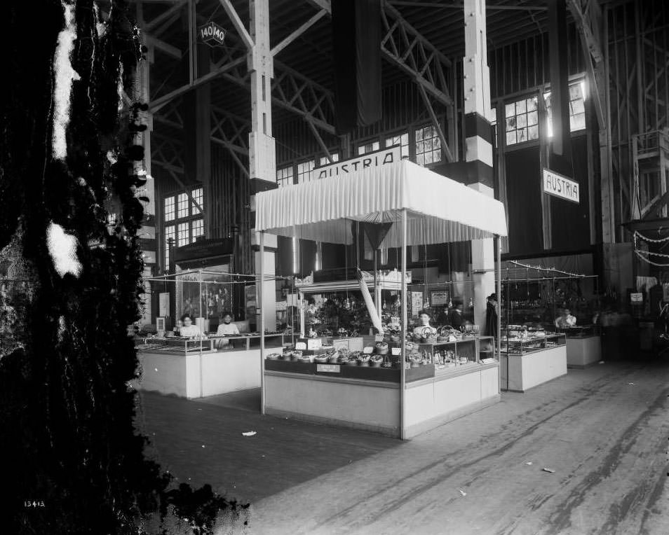 Austria's exhibit in the Palace of Agriculture at the Louisiana Purchase Exposition, 1904