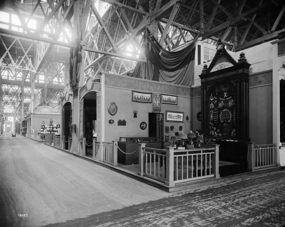 Tornblom & Hedengran, Eskilstuna, Sweden, displayed their products -- pocket knives, scissors, razors and etched steel articles in a booth in the Manufactures palace at the Louisiana Purchase Exposition, 1904