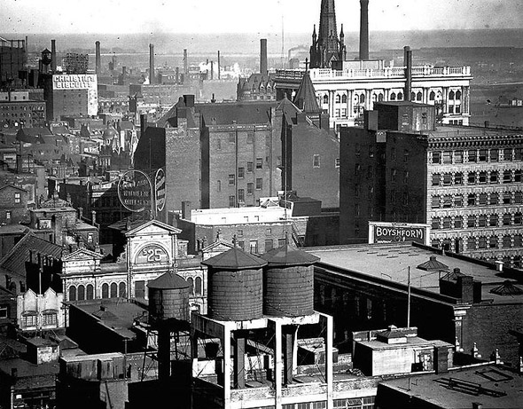 Looking south from Richmond and Bay streets, 1910s