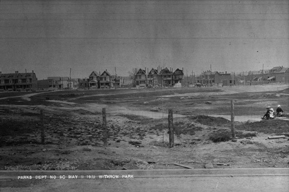 Withrow Park from Logan Avenue, 1910s