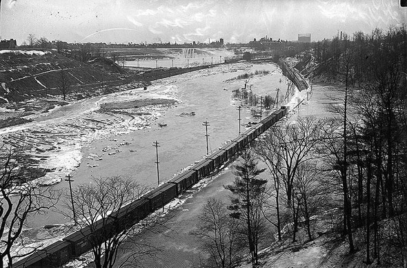 Flooded Don River, 1910s, 1910s