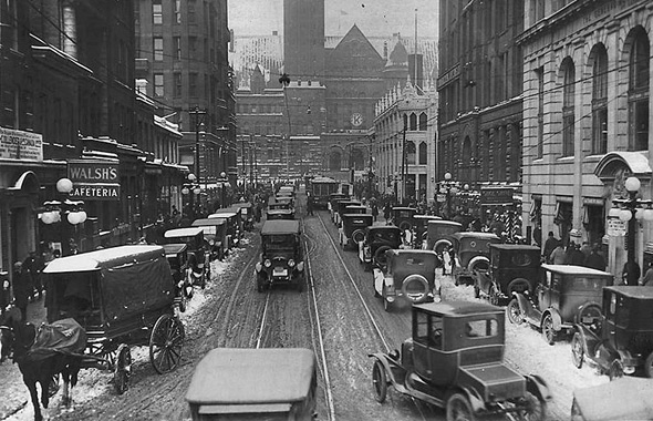 Bay Street traffic, 1924