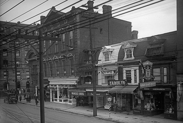 Yonge and Bloor streets, 1926