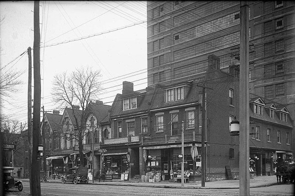 Northwest Corner of Dundas and Mutual streets, 1920