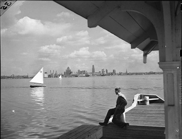 Boathouse on the Toronto Islands, 1940s