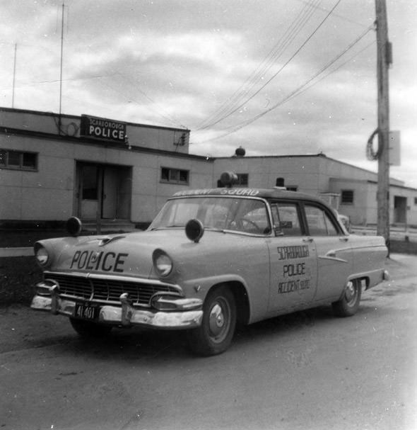 A police car, 1950s