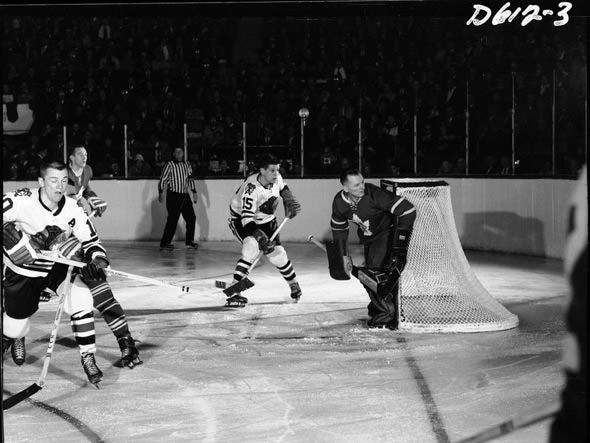The Maple Leafs versus the Blackhawks, 1950s