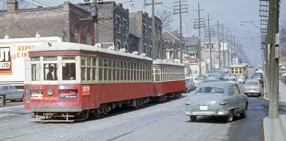 Yonge St. near Summerhill, 1950s