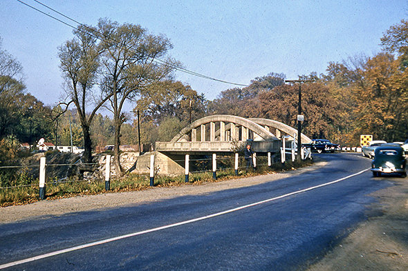 Old Don Mills Rd. Bridge (now part of the bike trail system), 1950s