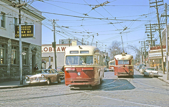 Looking north on Lansdowne from Bloor, 1966