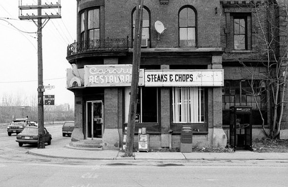 The now-closed Canary Restaurant, for which the Canary District is named.1990s