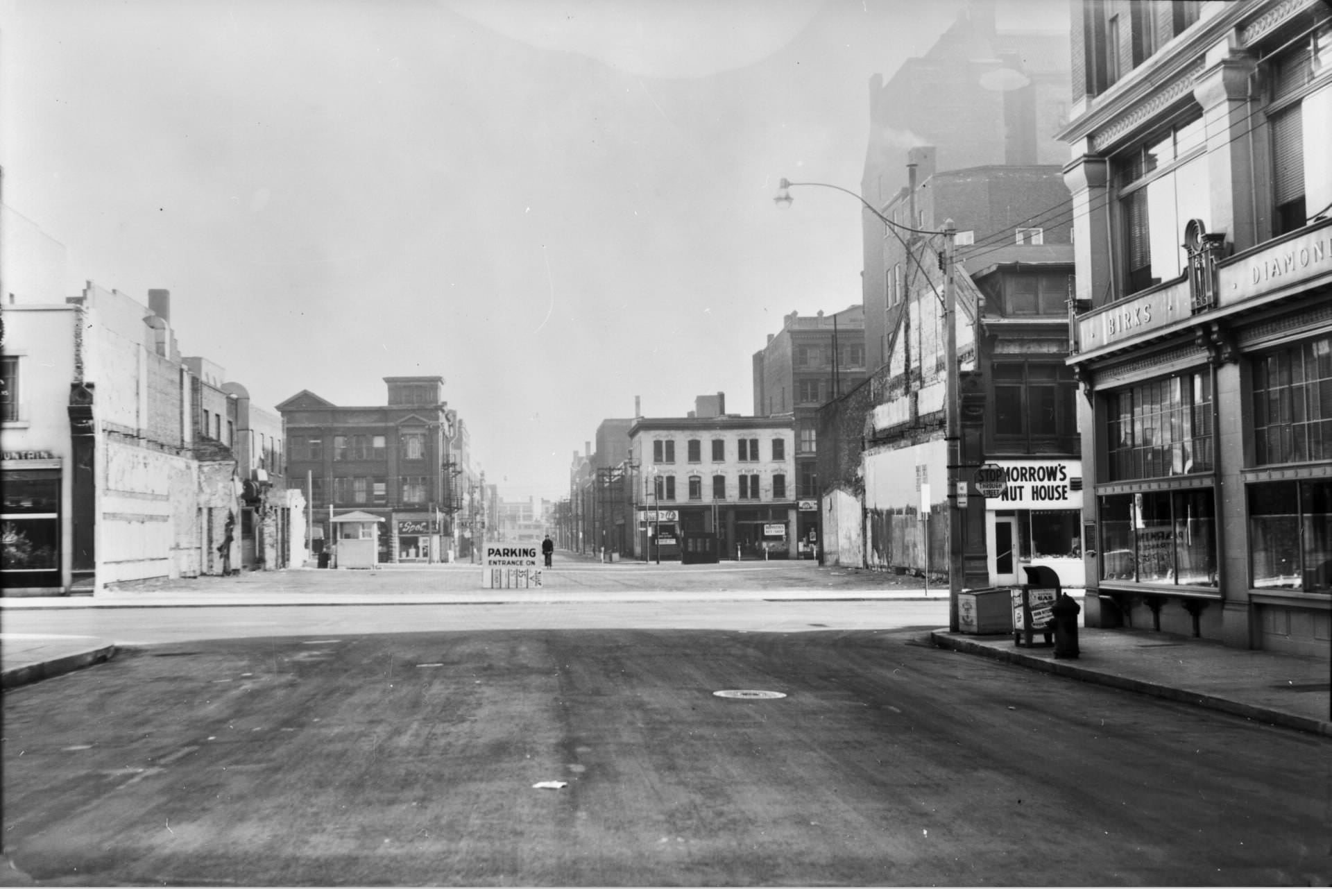 Toronto downtown location, 1954