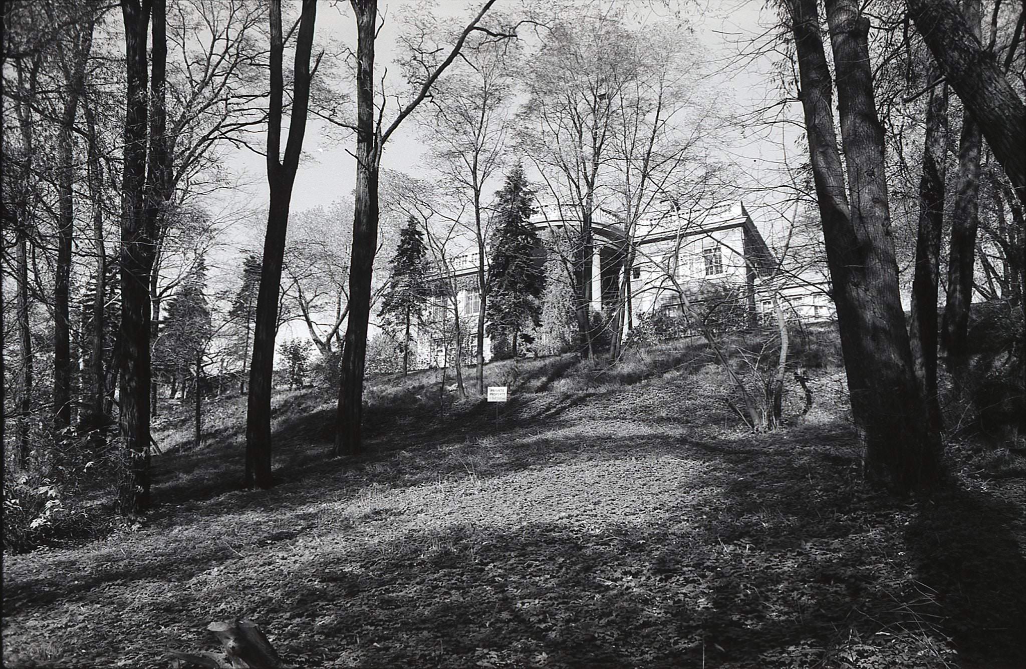 One more shot of Sir William Gage House looking north, up toward the Lake Iroquois shoreline, 1960.