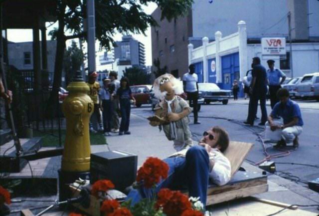 Yorkville Avenue between Yonge and Bay, 1980s.