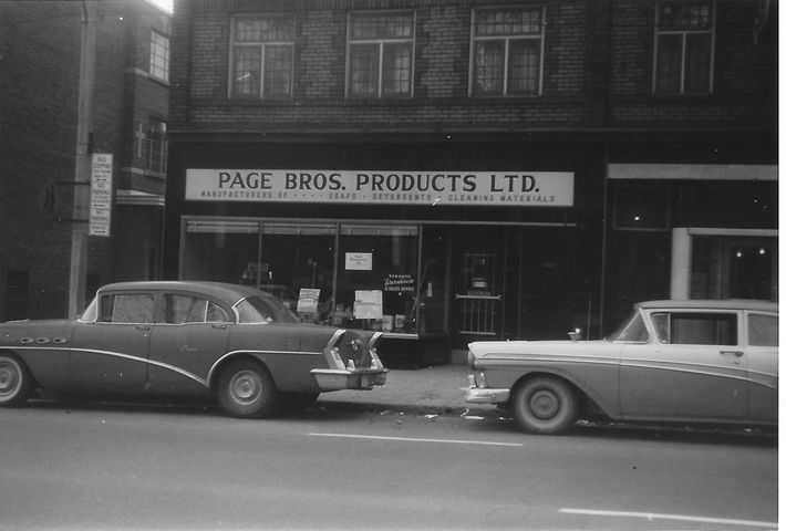 Page Bros manufactured soaps, other cleaning supplies, and industrial chemicals, 1970s