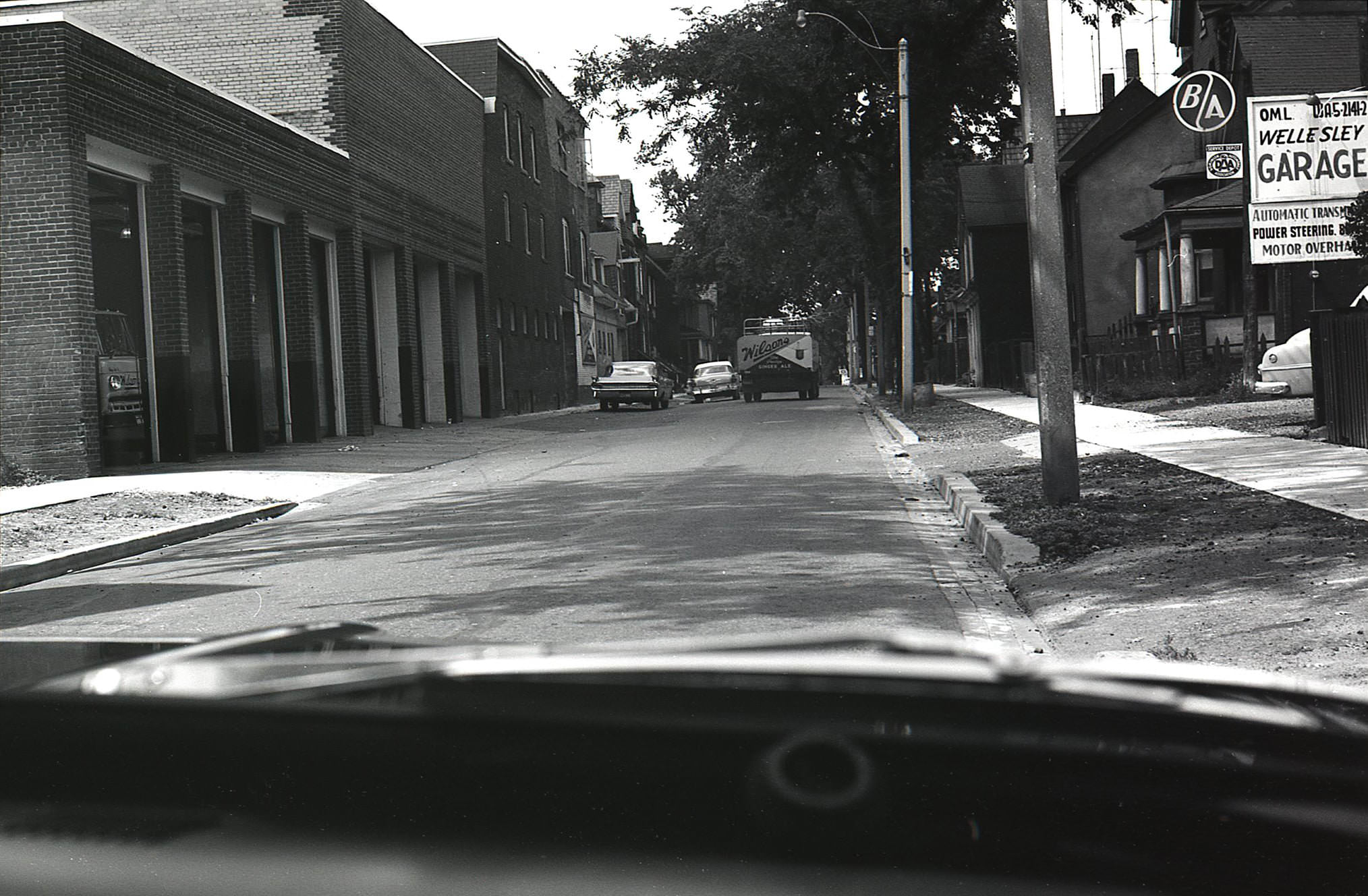 Bleecker Street, above Wellesley, looking north in 1963.