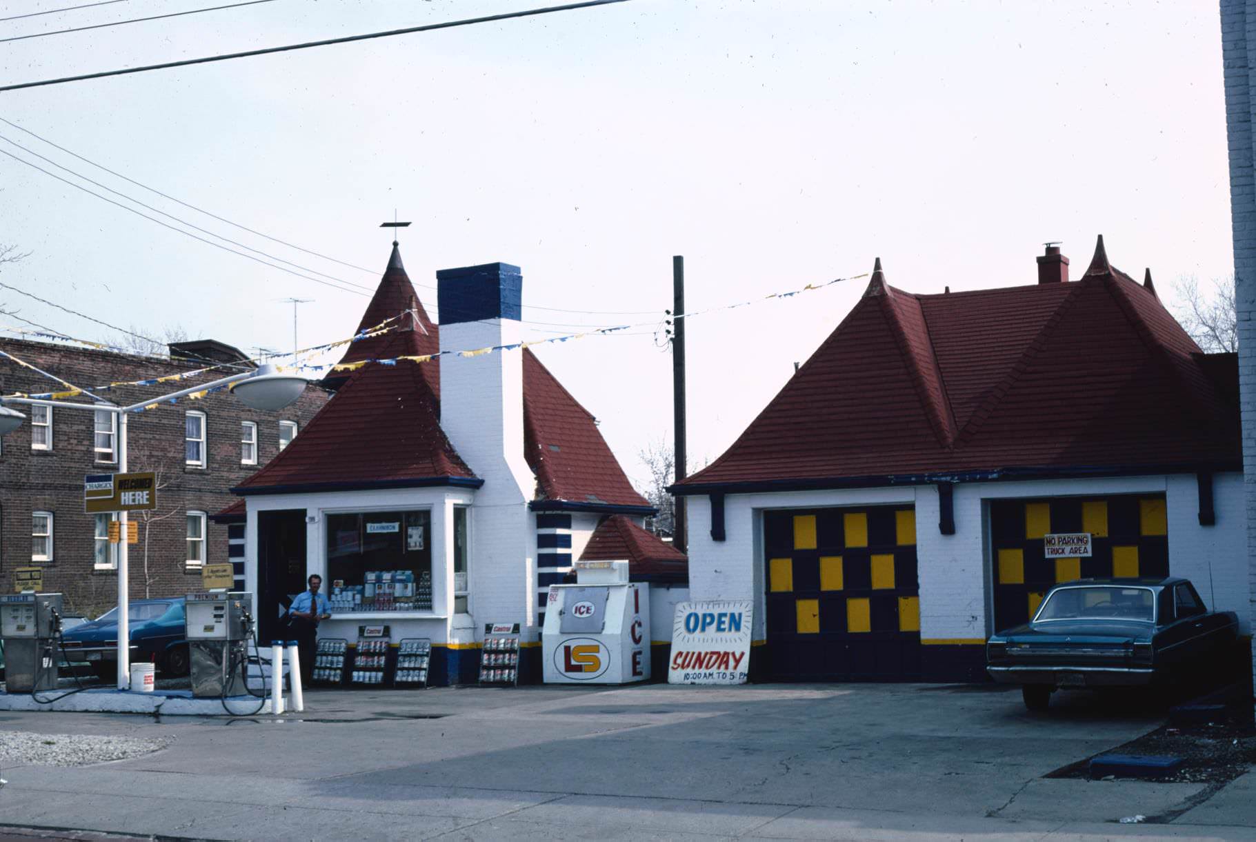 Another view of the Premium gas station at 789 St. Clair West, back in 1976