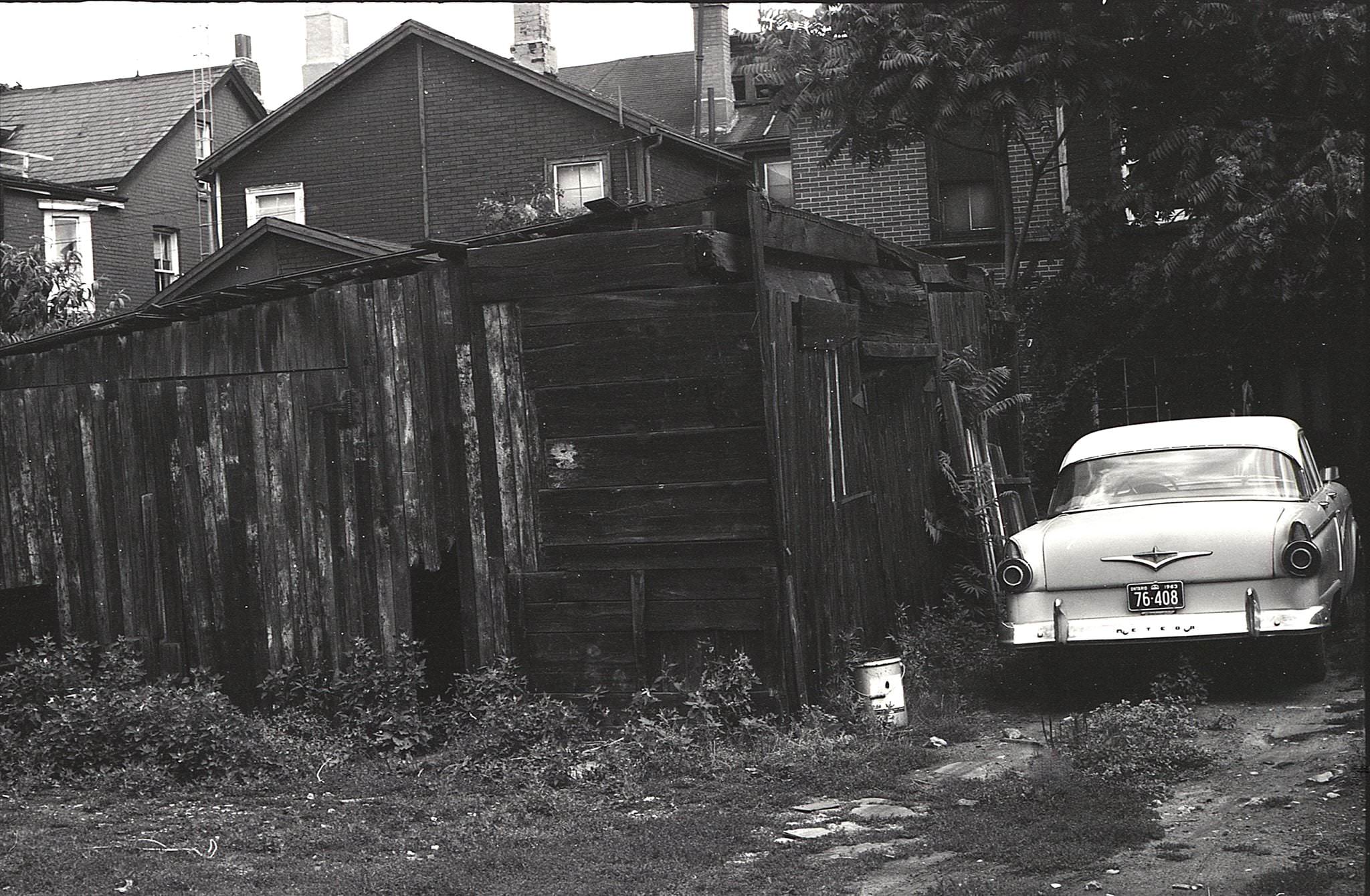 A Toronto laneway, 1963.