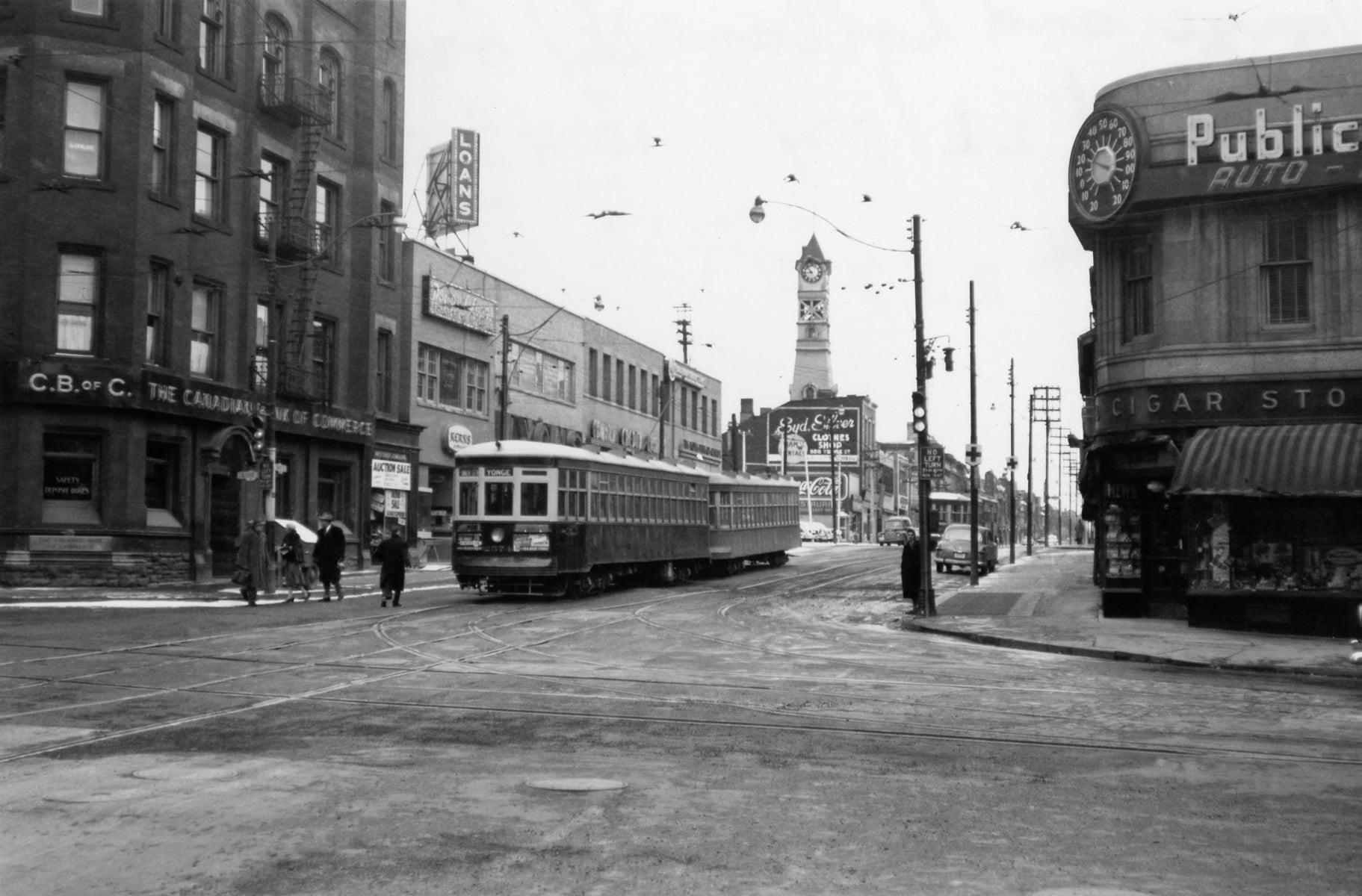 Yonge and Carlton Street, 1954