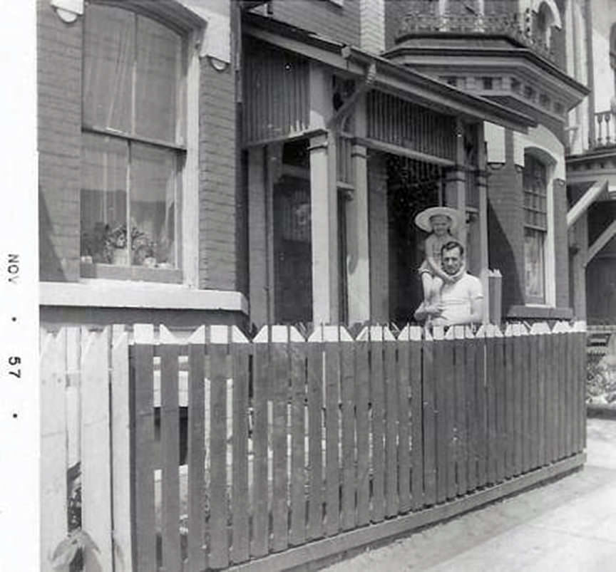 A house on Parliament St. just south of Wellesley, Summer of 1957.